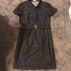 Calvin Klein denim dress with a belt